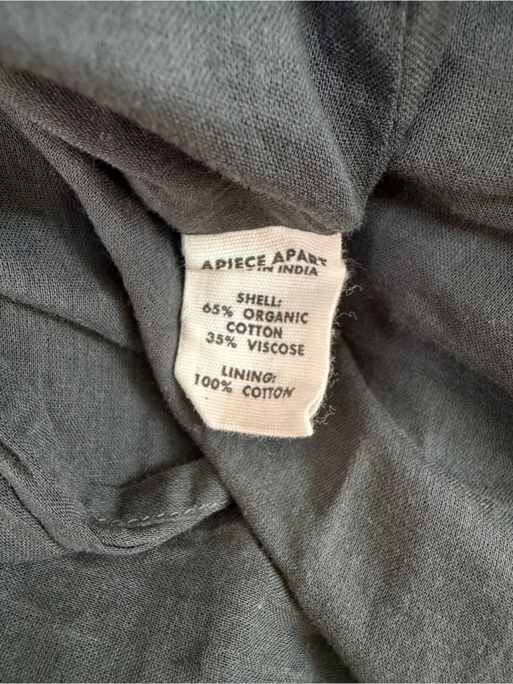 Apiece Apart Mana Midi Dress - Charcoal XS - Picture 9 of 12